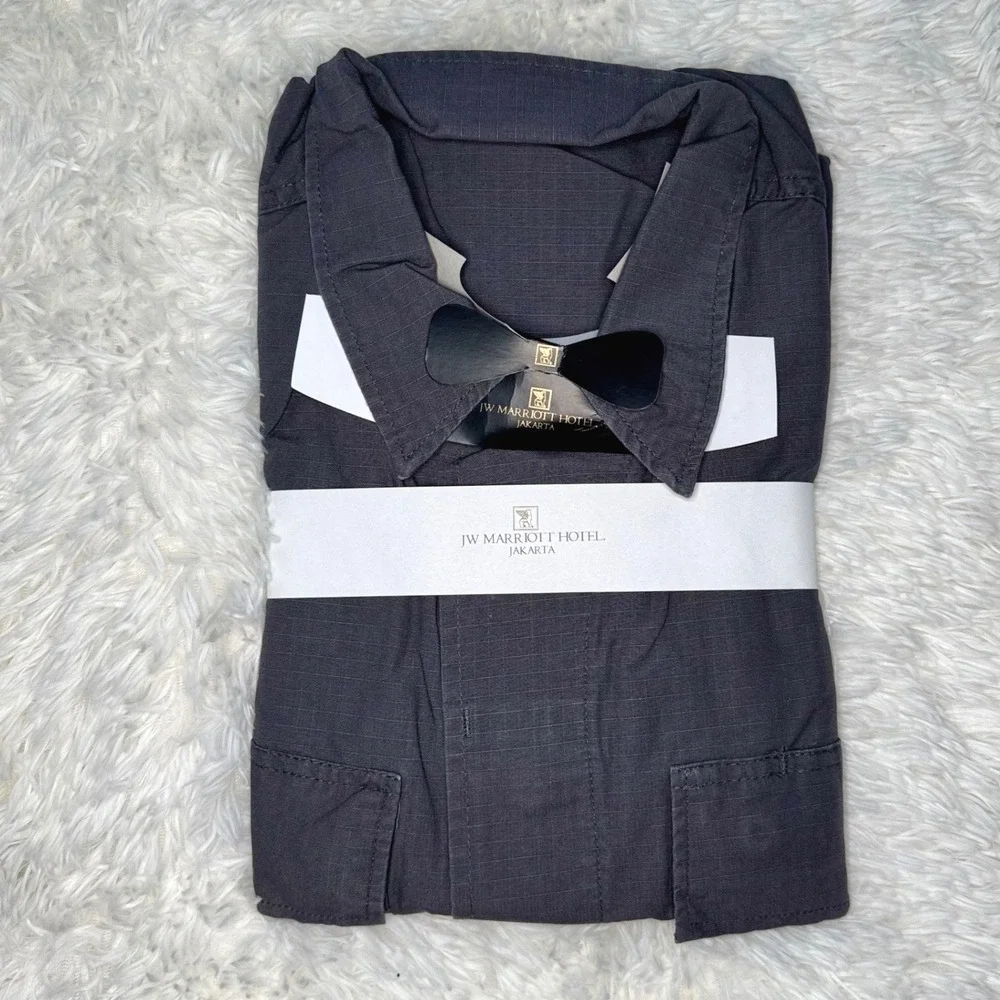 JW Marriott Hotel Jakarta Combat Coat Large Field Jacket 100% Cotton Made in USA